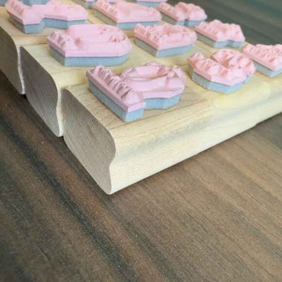 Stampin Up! A Little Love Rubber Stamp Set Of 12 Wood-Mounted Crafting Supplies - Picture 7 of 12